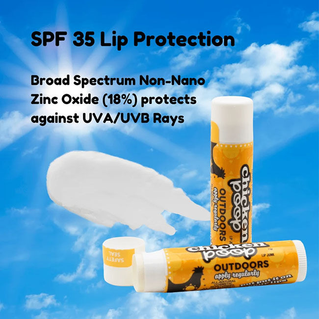 Chicken Poop Outdoors SPF 35 All-Natural Lip Balm image number null