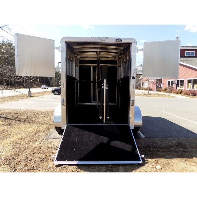 Rental Trailer - 2019 Shadow StableMate Silver 2 Horse Straight Load Bumper Pull Trailer w/ 54" Dressing Room image number null