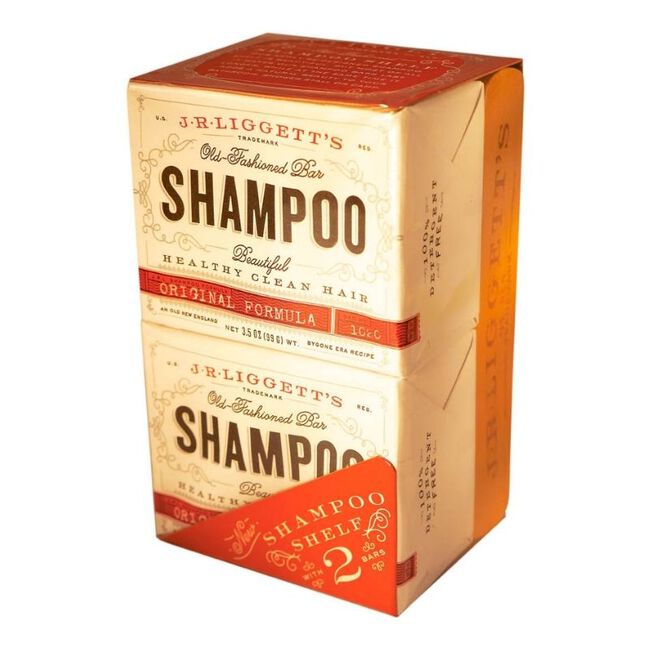 J.R. Liggett's Wooden Shampoo Shelf with 2 Original Bars image number null
