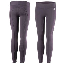 Horze Active Kids' Silicone Full Seat Winter Tights - Plum Perfect - Closeout