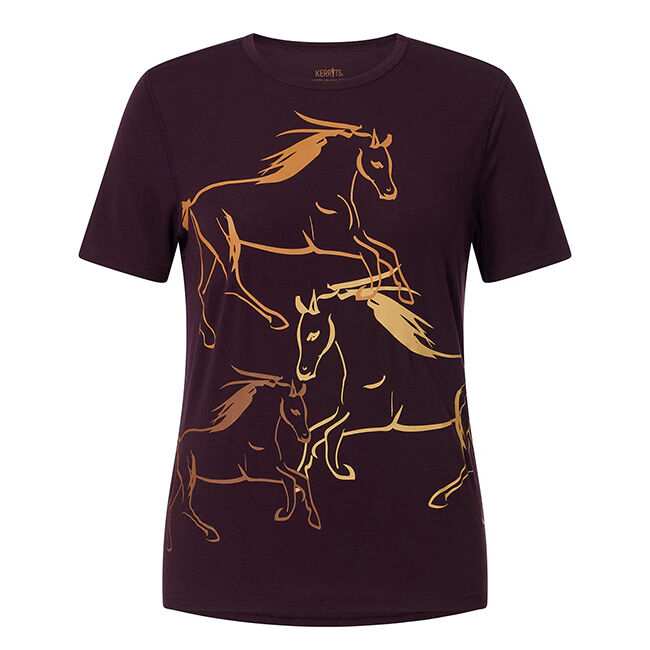 Kerrits Women's Liberty Horse Tee - Vineyard image number null