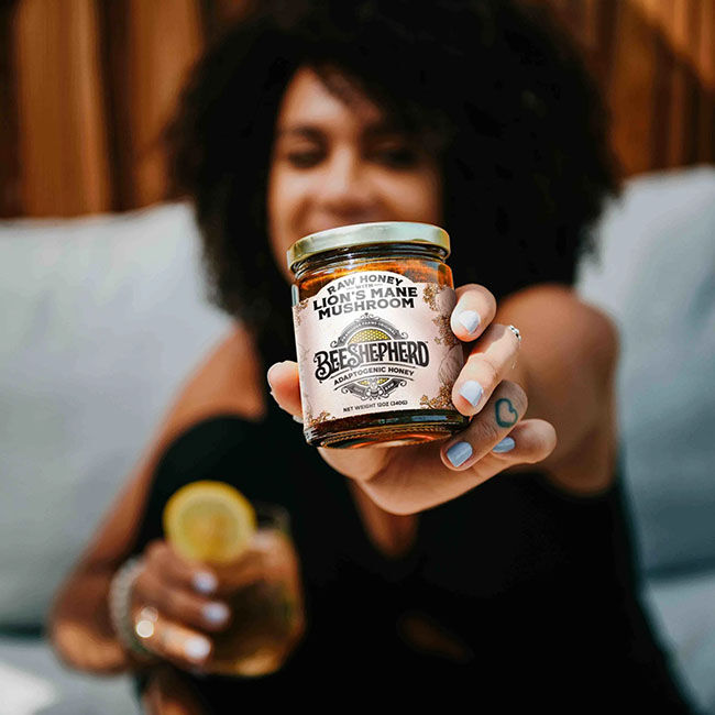 Bee Shepherd by Frangiosa Farms Raw Honey with Lion's Mane Mushroom - 12 oz image number null