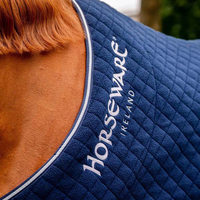 Horseware Autumn Cooler (No Fill) - Navy/Navy & Silver image number null
