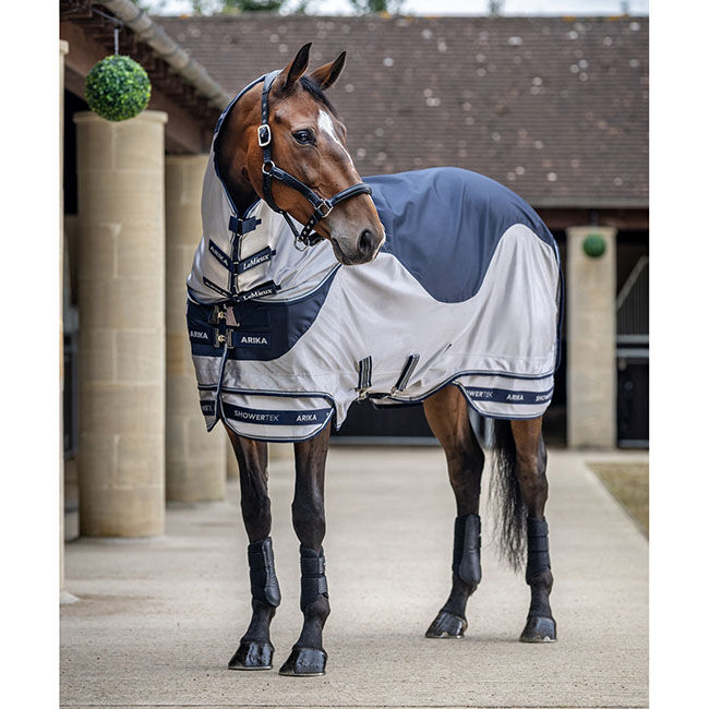 LeMieux Arika Shower-Tek Fly Blanket - Navy image number null