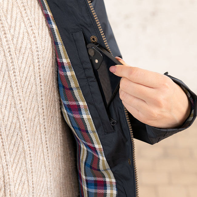 Lighthouse Women's Outrider 3/4 Length Waterproof Raincoat - Nightshade image number null