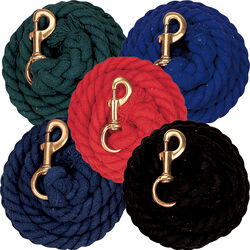 Weaver Equine Cotton Lead Rope with Brass-Plated 225 Snap