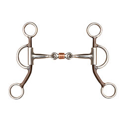 Coronet Western Training Bit with Dogbone Copper Roller
