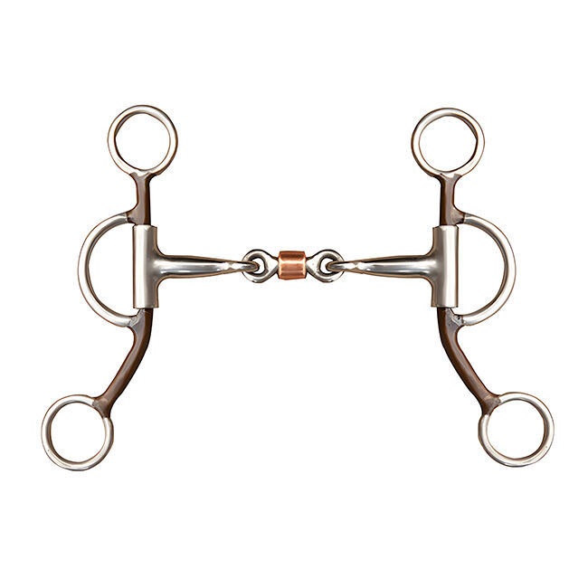 Coronet Western Training Bit with Dogbone Copper Roller image number null