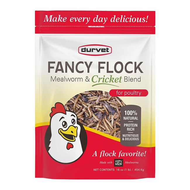 Durvet Fancy Flock Mealworm & Cricket Poultry Treat image number null