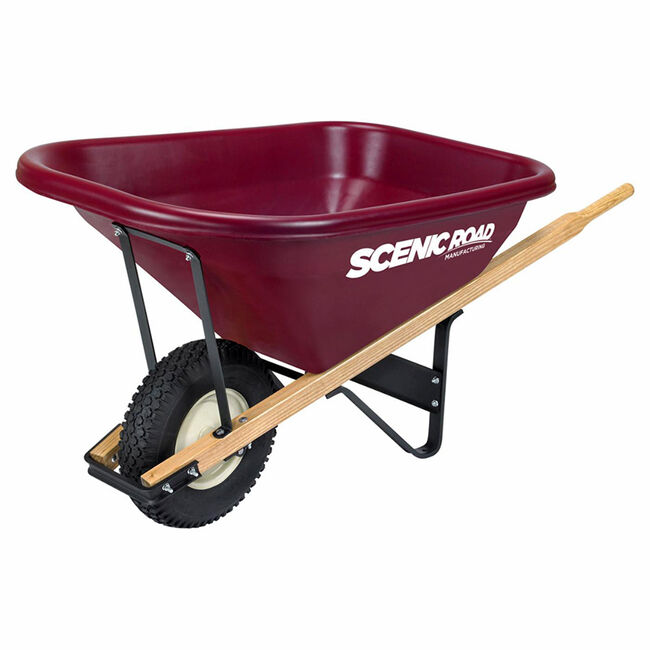 Scenic Road Single Wheel Six-Cubic-Foot Wheelbarrow image number null