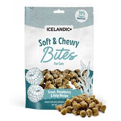 Icelandic+ Soft & Chewy Bites for Cats - Trout, Raspberry & Kelp Recipe - 1.8 oz
