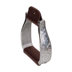 Weaver Equine Aluminum Stirrups with Engraved Band