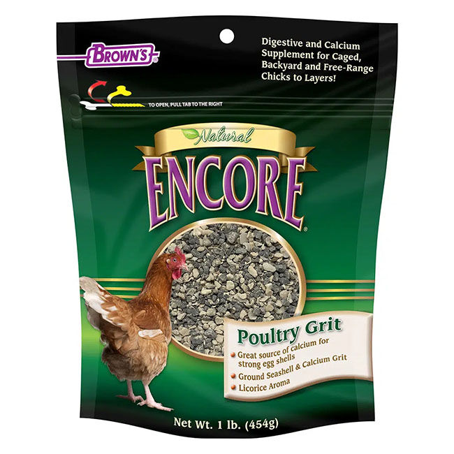 Brown's Encore Natural Poultry Grit Plus Poultry Feed image number null