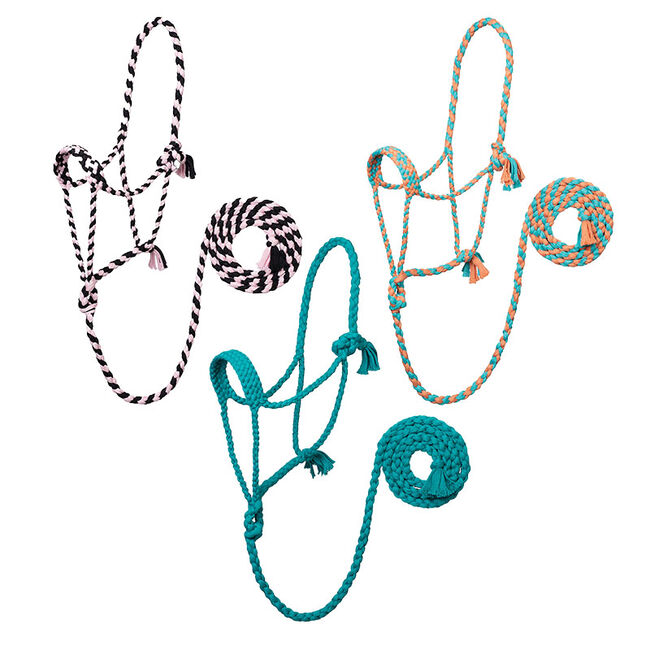 Weaver Equine EcoLuxe Braided Rope Halter with 8' Lead image number null