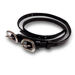 KL Select Red Barn Children's Spur Straps - Black