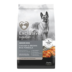 Exclusive Signature Senior Adult Dog Food - Chicken & Brown Rice Formula