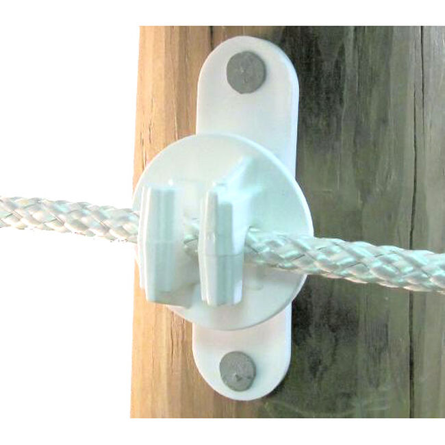 Dare Wood Post or Vinyl Post Insulator - Equine White - 25-Pack image number null