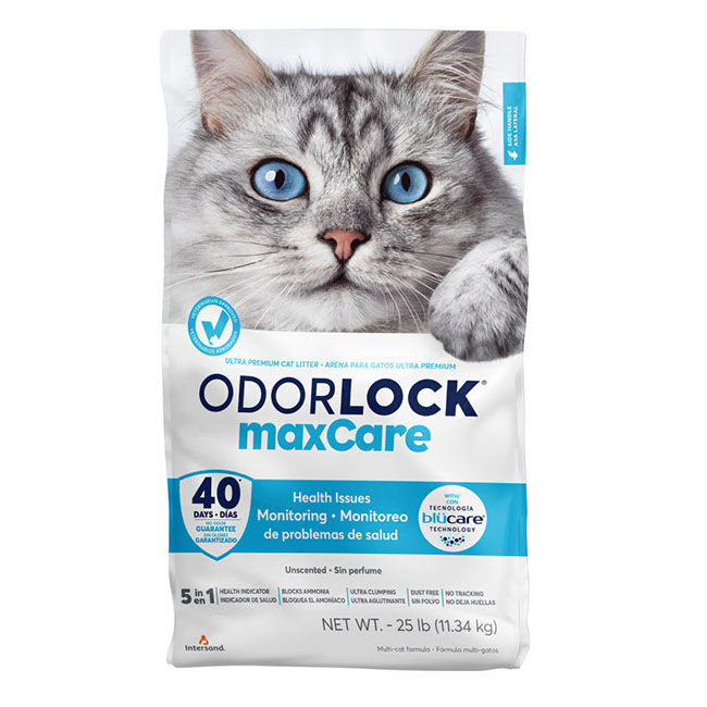 OdorLock maxCare Premium Health-Indicating Cat Litter - 12 kg (26.45 lb) image number null