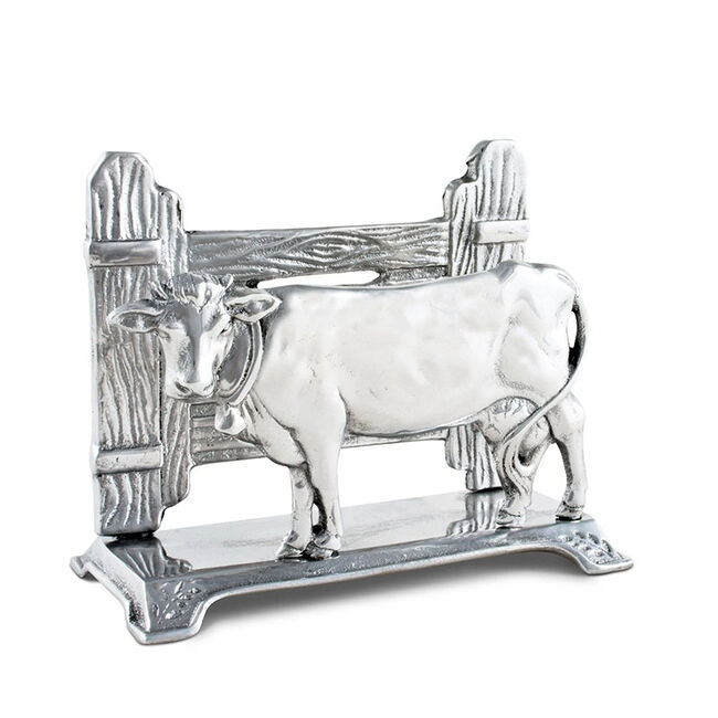 Arthur Court Napkin Holder - Cow image number null