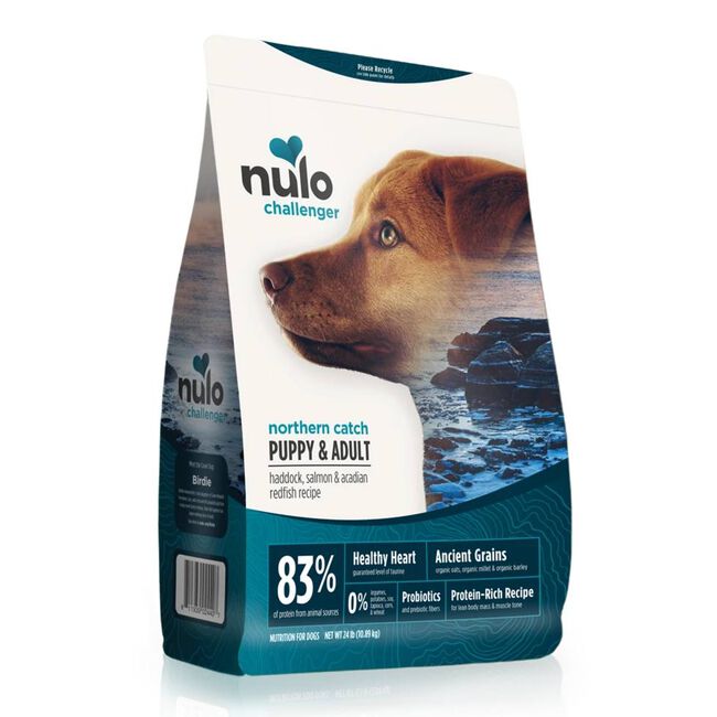 Nulo Challenger High-Protein Kibble for Puppy & Adult Dogs - Northern Catch Recipe with Haddock, Salmon & Redfish image number null