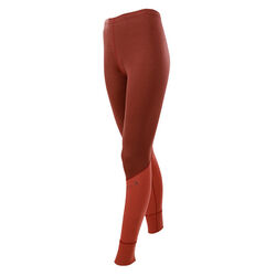 Janus Women's 100% Merino Designwool Two-Tone Leggings - Red
