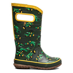 BOGS Kids' Tractor Rainboots - Dark Green Multi