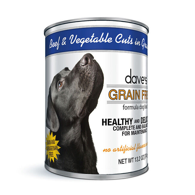 Dave's Grain Free Beef & Vegetable Cuts in Gravy Dog Food image number null