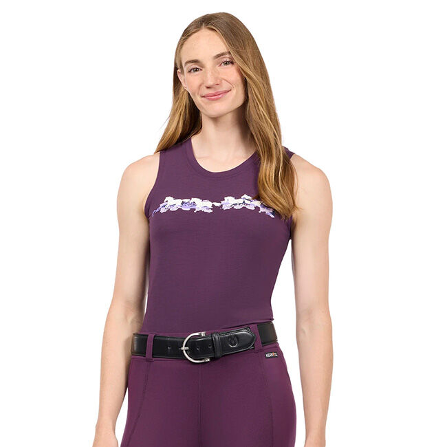 Kerrits Women's Horse Mirage Tank - Velvet Plum image number null