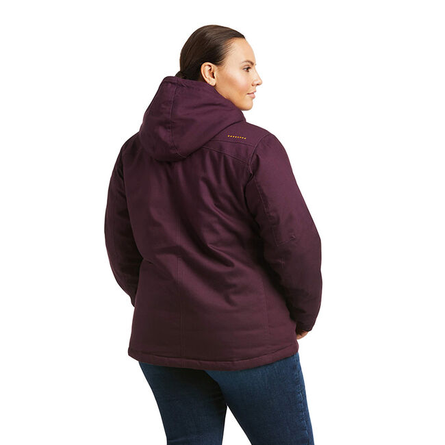 Ariat Women's Rebar DuraCanvas Insulated Jacket - Plum Perfect image number null
