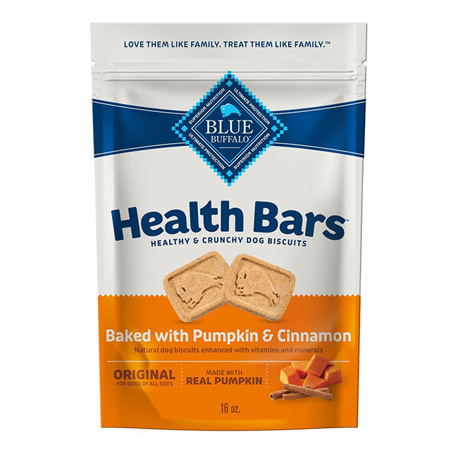 Blue Buffalo Health Bars - Healthy & Crunchy Dog Biscuits - Pumpkin & Cinnamon - 16 oz image number null