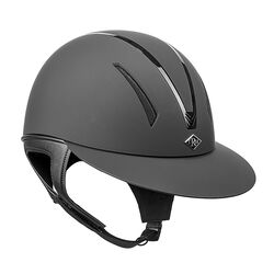IRH Equestrian F1 Wide Brim Helmet - Matte Black/Gloss