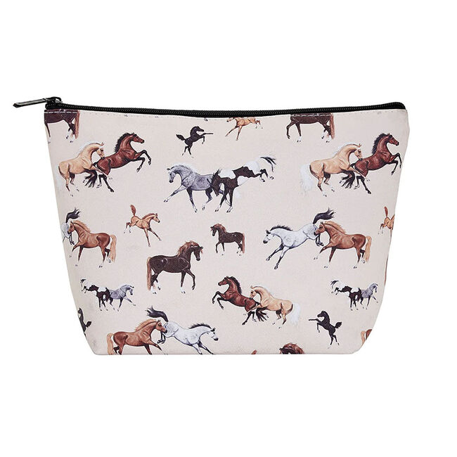 AWST International Large Cosmetic Pouch - Horses All Over image number null