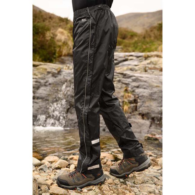 Mac in a Sac Packable Waterproof Full Zip Overpants - Black image number null