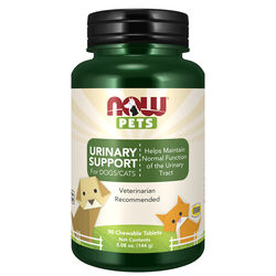 NOW Pets Urinary Support for Dogs & Cats - 90 Chewable Tablets