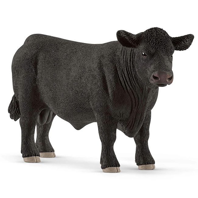 Schleich Black Angus Bull Toy  image number null