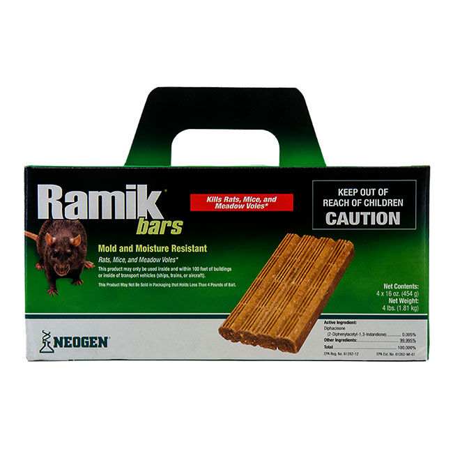 Ramik Bars - Kills Rats, Mice & Meadow Voles - 4 lb image number null