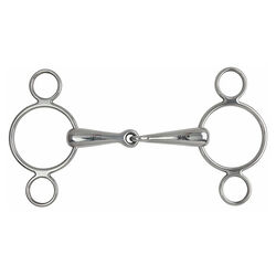 Shires Hollow Mouth Two-Ring Gag Bit