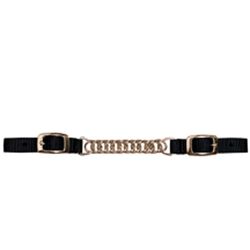 Weaver Nylon Flat Link Chain Curb Strap - Black