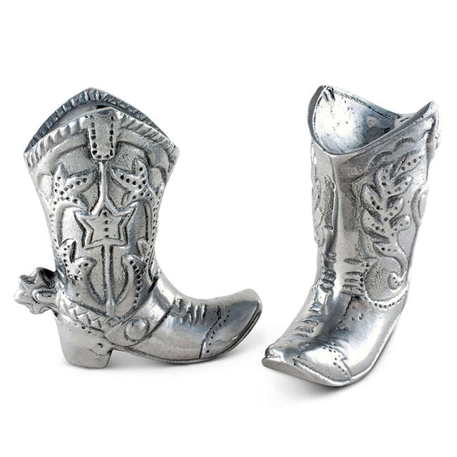Arthur Court Salt & Pepper Shakers - Cowboy Boots image number null