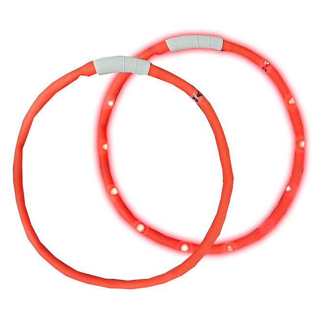Steel Dog Safety Lighted Silicone Safety Ring - Red image number null