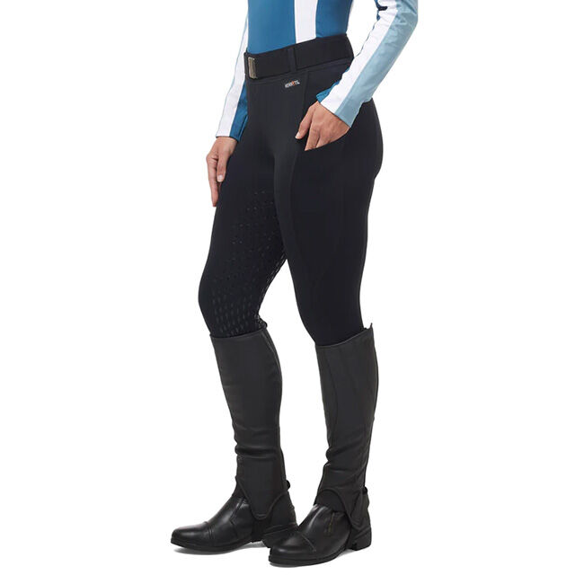 Kerrits Women's Coolcore Silicone Full Leg Riding Tech Tights - Black image number null
