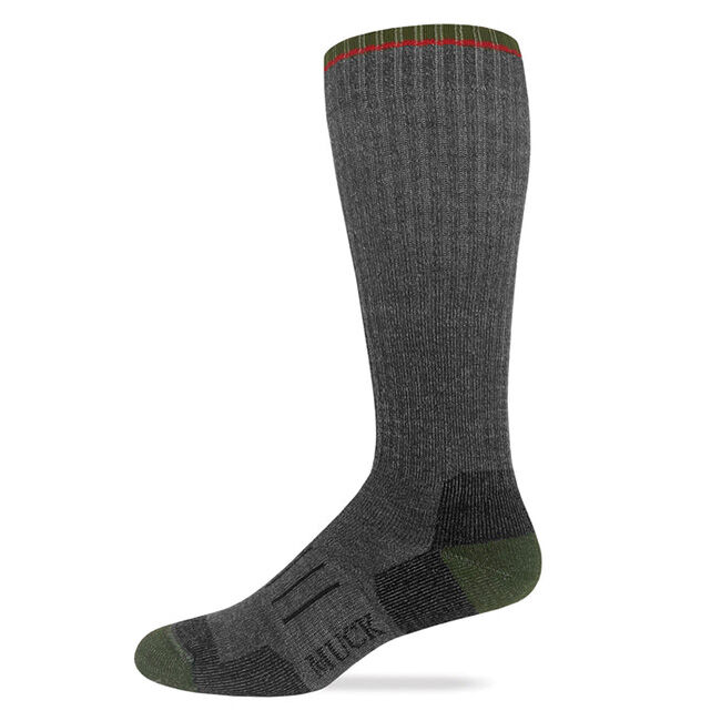 Muck Boot Company Men's 70% Merino Wool Full Cushion Tall Boot Socks - Olive image number null