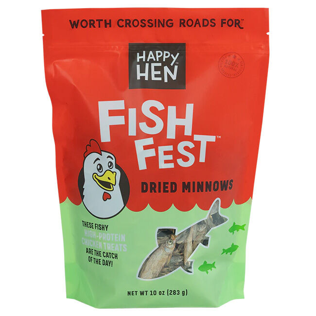 Happy Hen Fish Fest Dried Minnows - 10 oz image number null