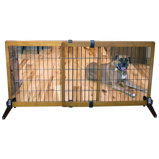 Carlson Design Paw Freestanding Wood Gate image number null