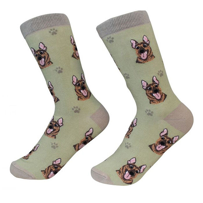 E&S Pets Unisex Novelty Crew Socks - German Shepherd image number null