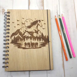 Genesis 3D Mini Sketchbook - PNW Horses