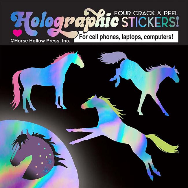 Horse Hollow Press Sticker Sheet - Holographic Horses image number null