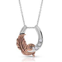 Montana Silversmiths Natural Luck Horseshoe Necklace