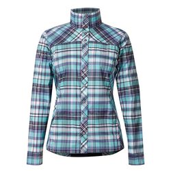 Kerrits Women's Triple Chill Sun Shirt - Topaz Plaid