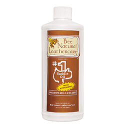 Bee Natural Leathercare #1 Saddle Oil with Added Protection - 32 oz